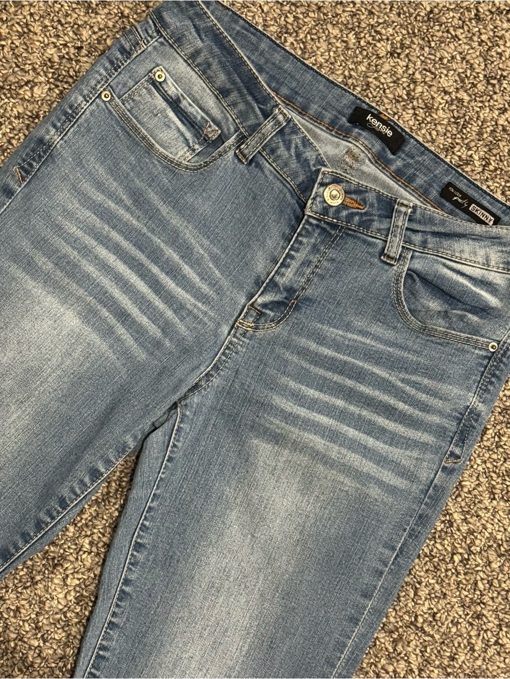 Kensie Light Blue Skinny Crop Jean - Picture 5 of 8